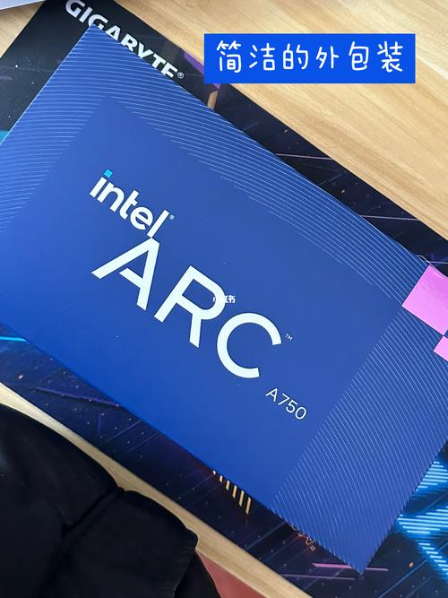 Intel Arc A750 产品包装与购买场景