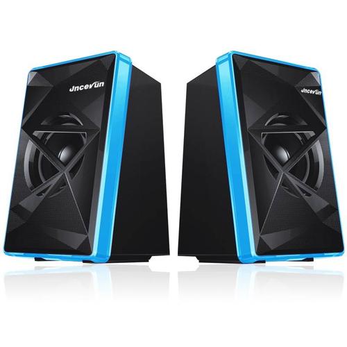 蓝色迷你音箱外观设计展示