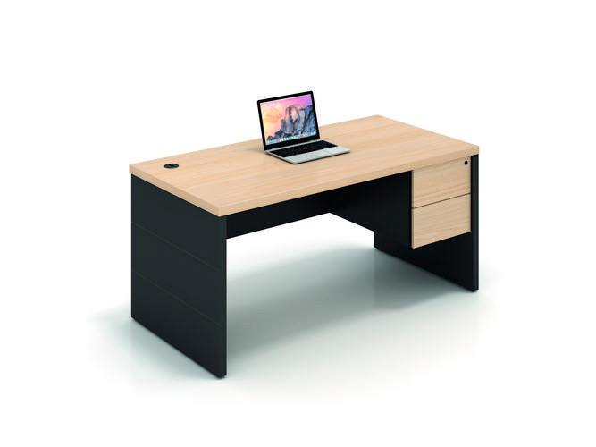 Black flat screen monitor workspace setup