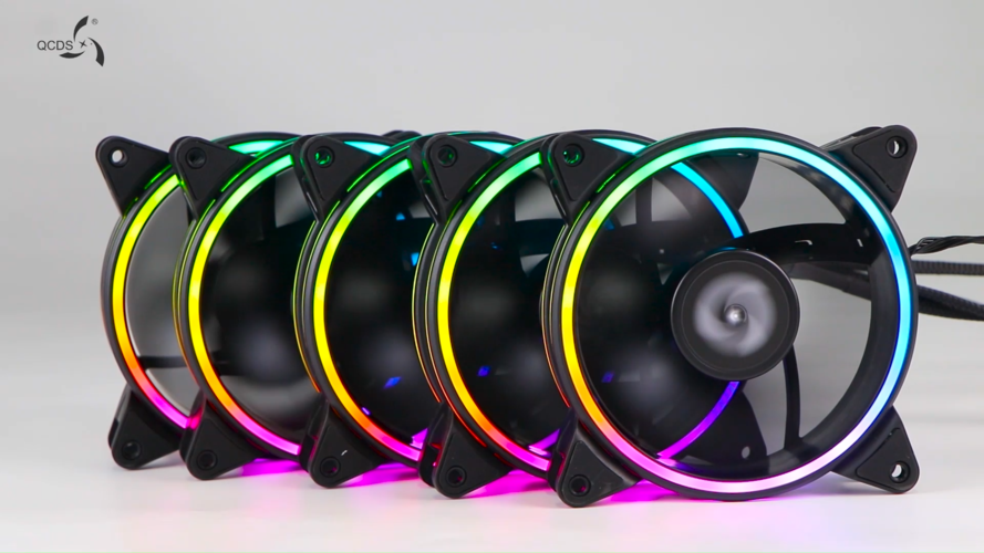 Black computer fan hardware appearance