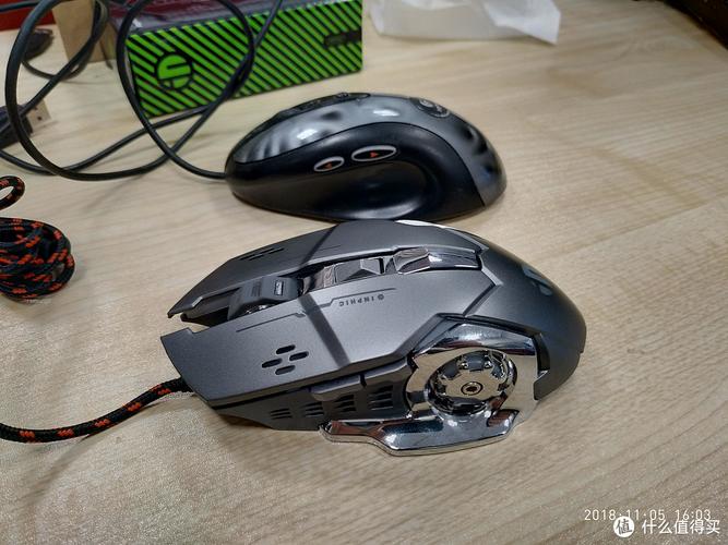 Close-up of a wired computer mouse on desk