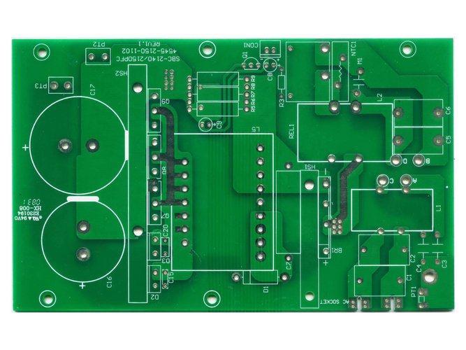 Detailed view of computer hard drive circuit board technology