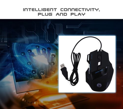 Affordable RGB gaming mouse on desk