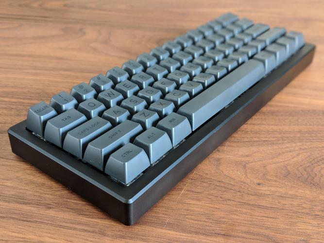 Modern desk with RGB keyboard