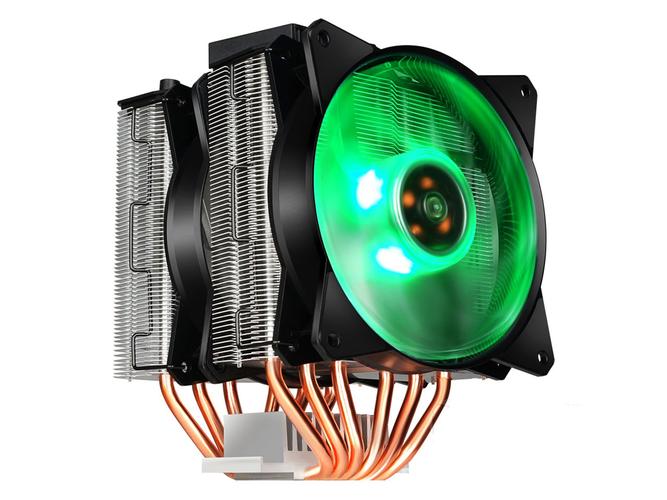 RGB风扇灯效与散热片细节特写