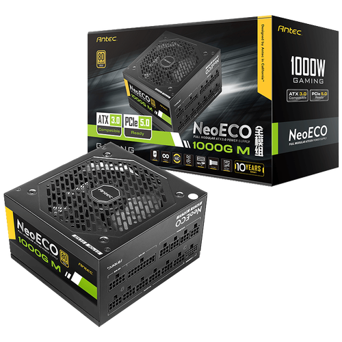 安钛克NE 1000W电源模组接口与扁形线材细节