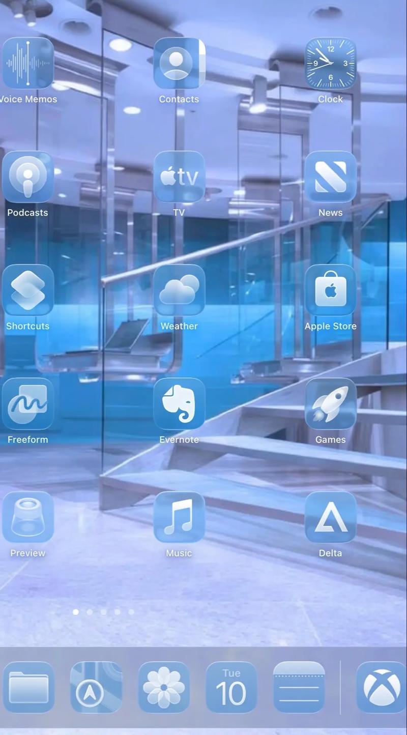 中塔机箱现代玻璃设计