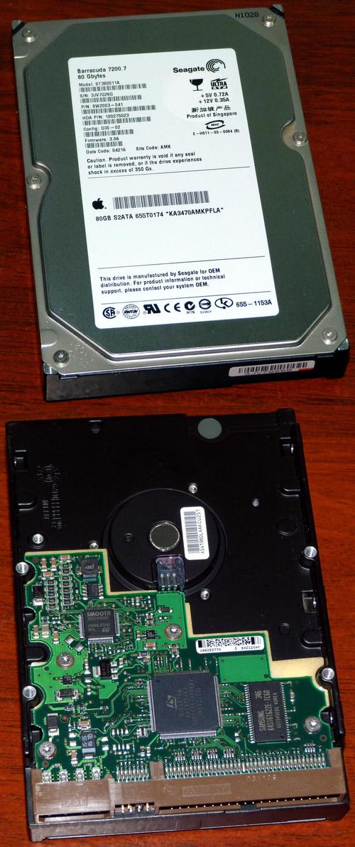 硬盘盘片与磁头内部结构细节