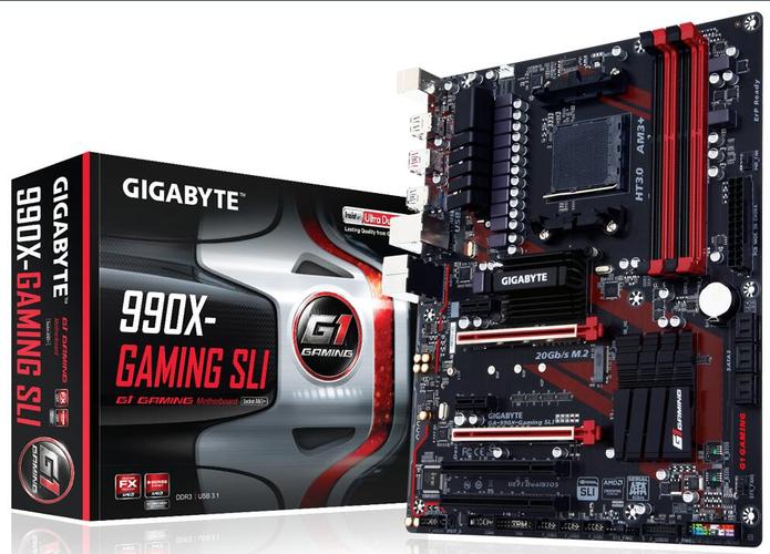 技嘉990FX-Gaming主板正面外观与散热设计