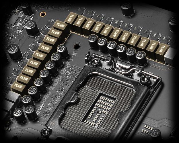 技嘉主板供电散热模块细节