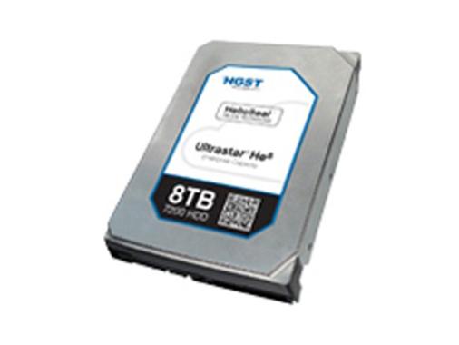 HGST Ultrastar He8 硬盘外观金属机身