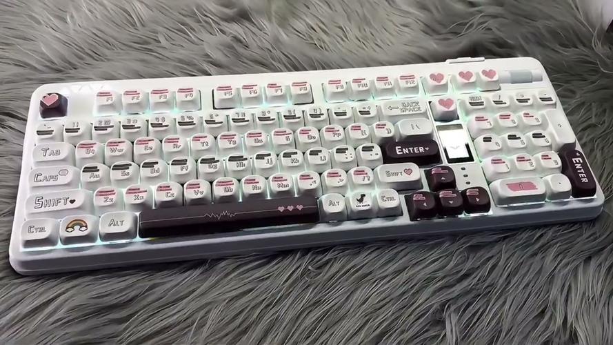 Mechanical keyboard with RGB backlight and keycaps