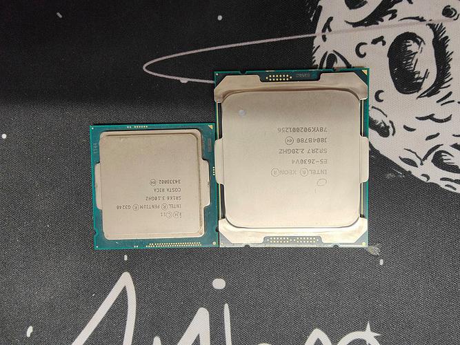 CPU under test with monitoring tools