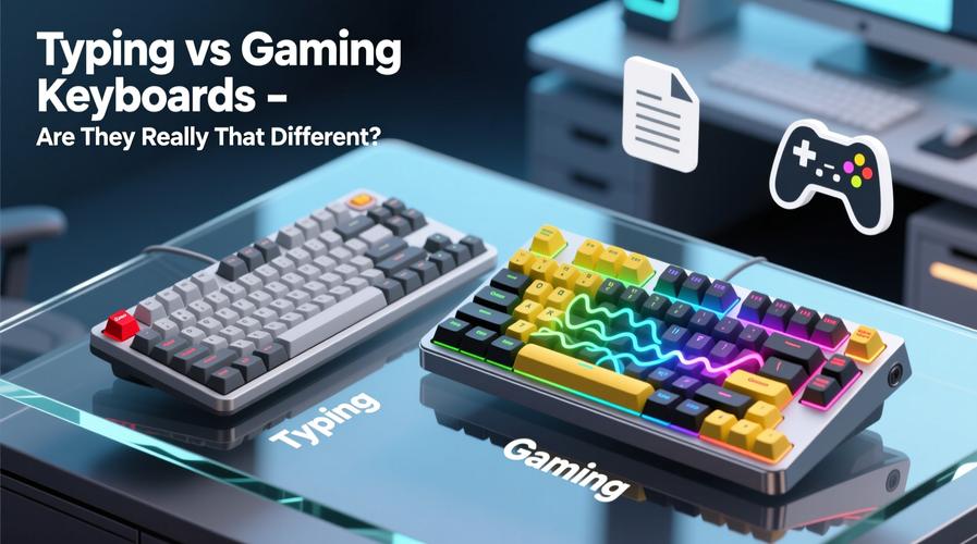 Gaming setup with keyboard and mouse