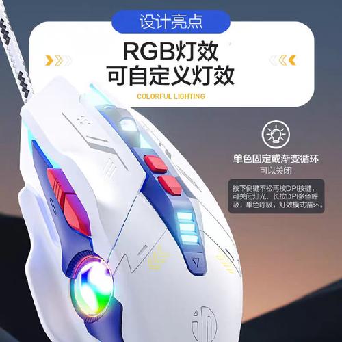 电脑外设与鼠标特写