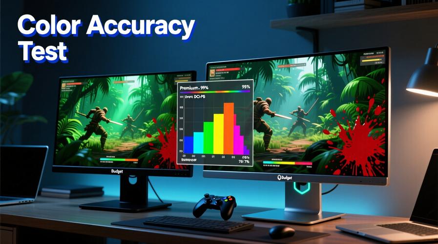 Person choosing between different computer monitors in a store