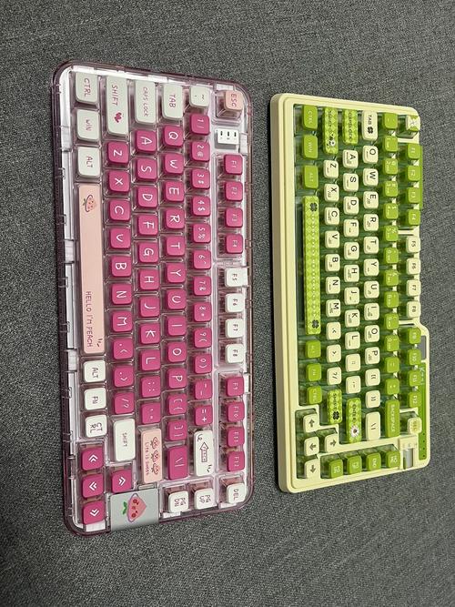 机械键盘规格对比示意图