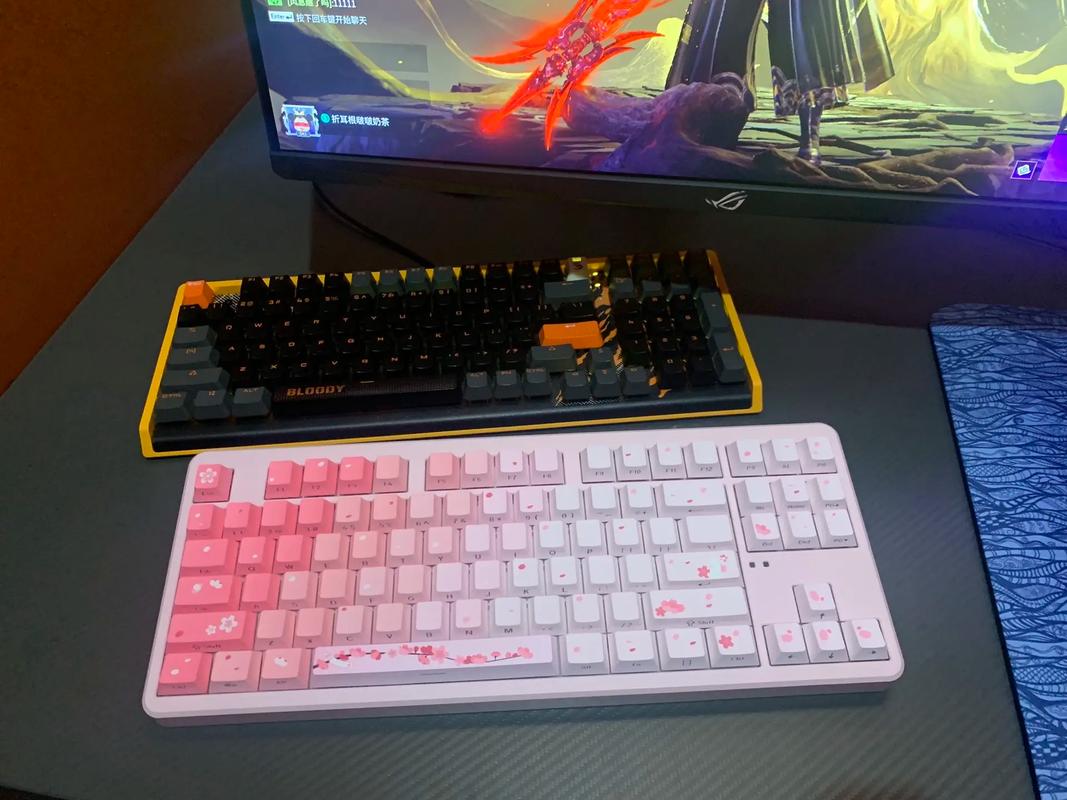 键盘性能测试场景，展示快速响应