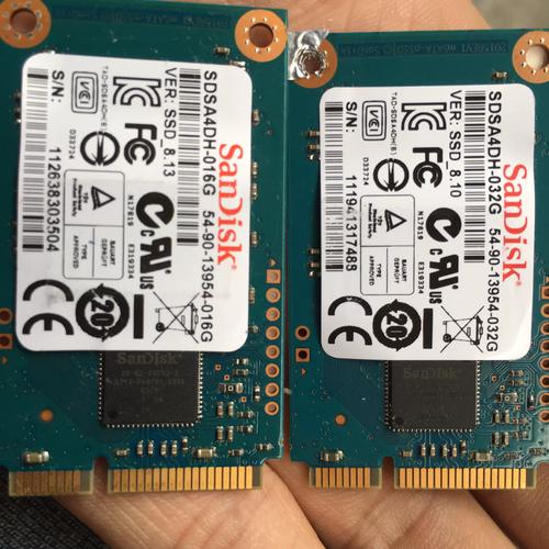 Different storage devices laid out for comparison