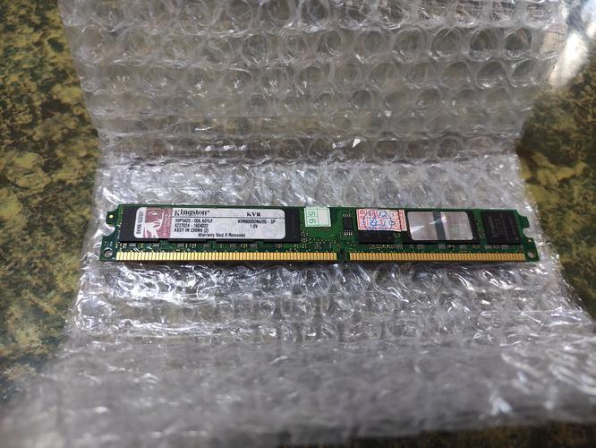 内存模块特写,展示PCB板和颗粒