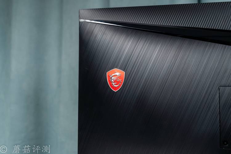 显示器背面接口和支架细节