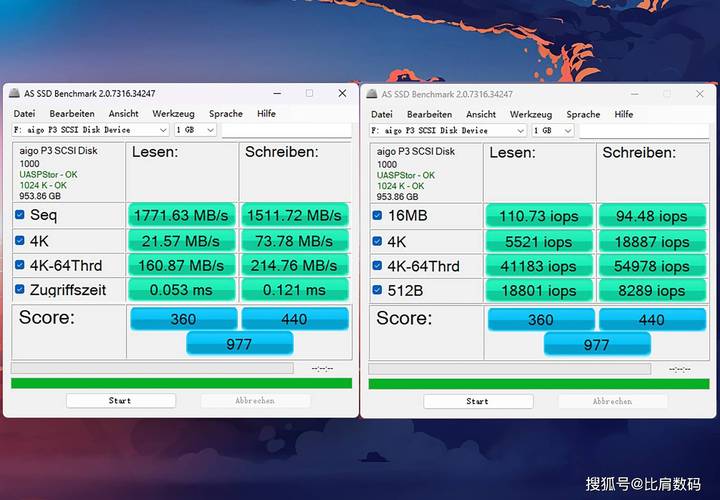 固态硬盘规格对比示意图
