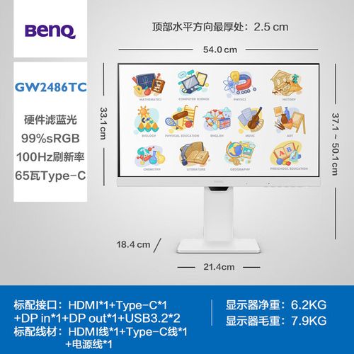 显示器接口布局