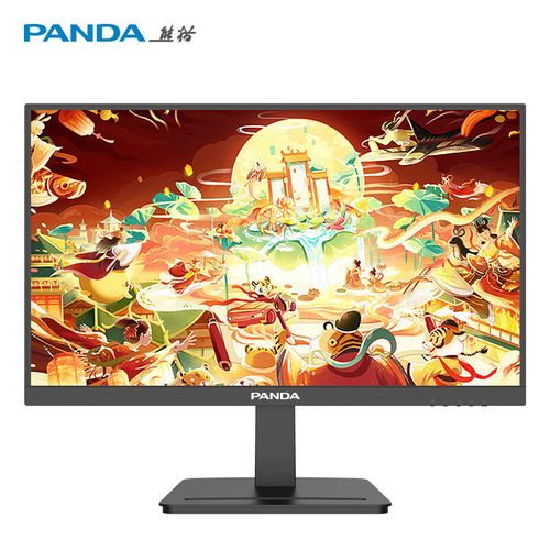 显示器背面接口特写