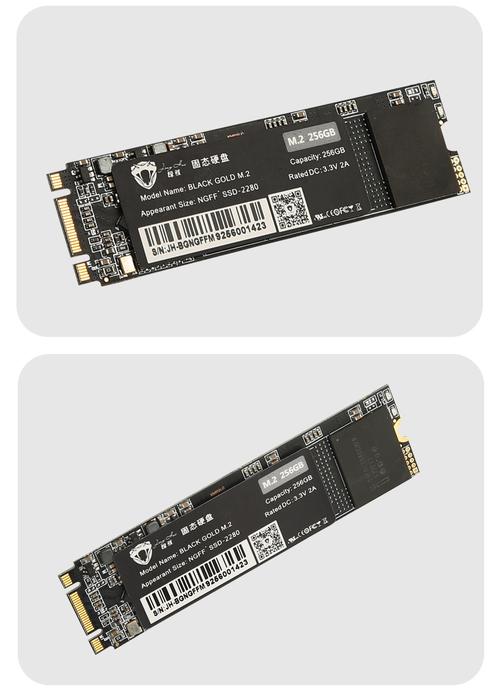 电脑主板上的M.2插槽安装示意