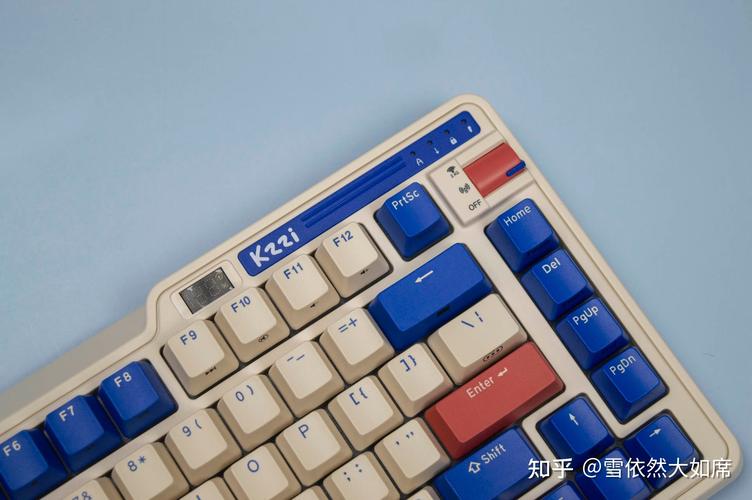 Mechanical keyboard switches close-up