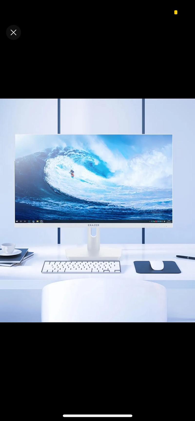 安静办公环境中的显示器运行