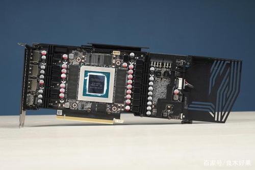 电脑硬件购物场景，展示显卡包装与配件