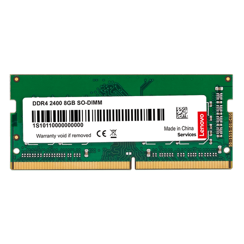 Close-up of a laptop memory module on a green PCB