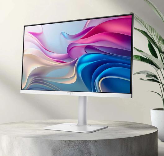 商务人士使用显示器工作