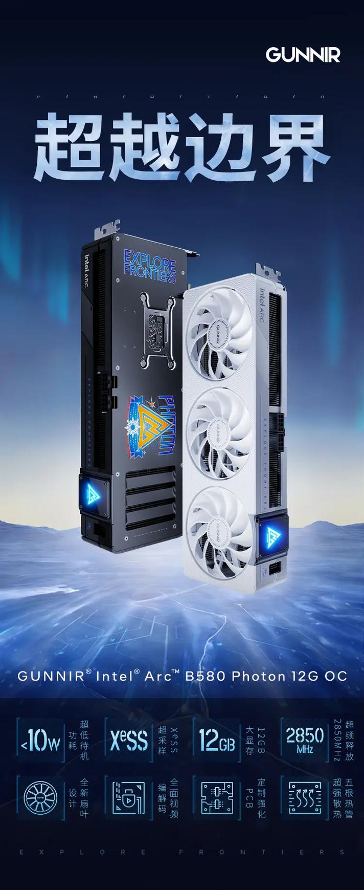 铭瑄 Intel Arc B580 iCraft 12G 显卡外观设计