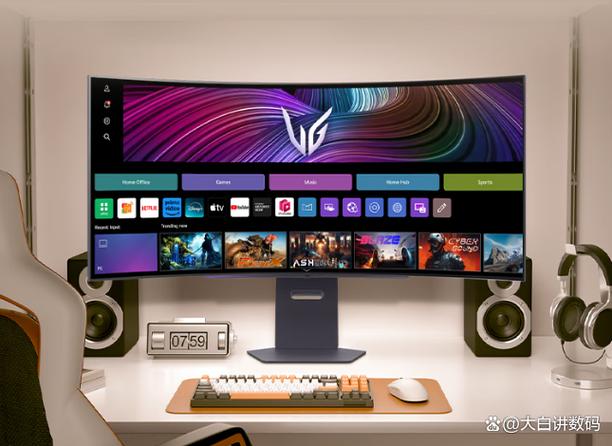 电竞显示器桌面设置