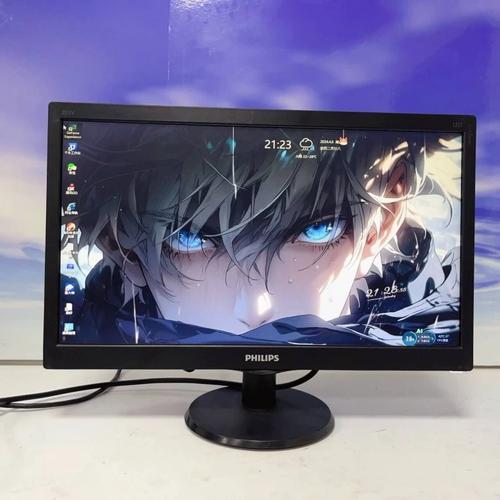 显示器侧面和接口特写