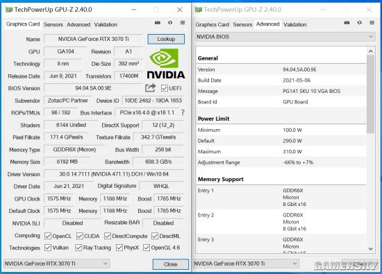 索泰RTX 3070Ti PGF OC vs 七彩虹GTX 750 深度对比