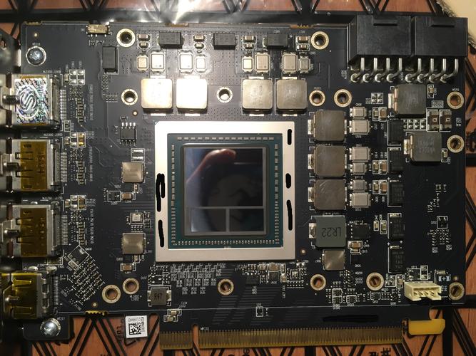 Computer hardware components including CPU and GPU on a table