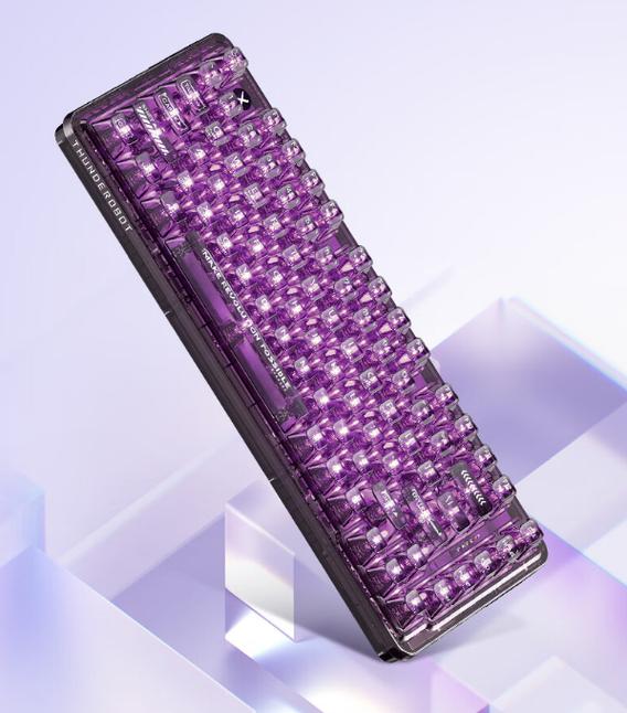 梦幻紫色独角兽来袭！Reccazr KW75S奶冰轴75% GASKET机械键盘深度评测