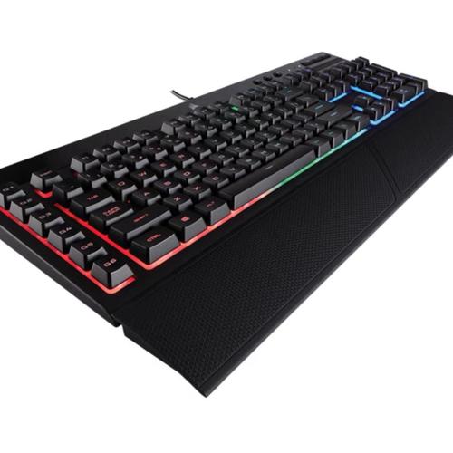 海盗船 K55 RGB 游戏键盘评测：入门RGB背光+宏编程，预算玩家静音利器