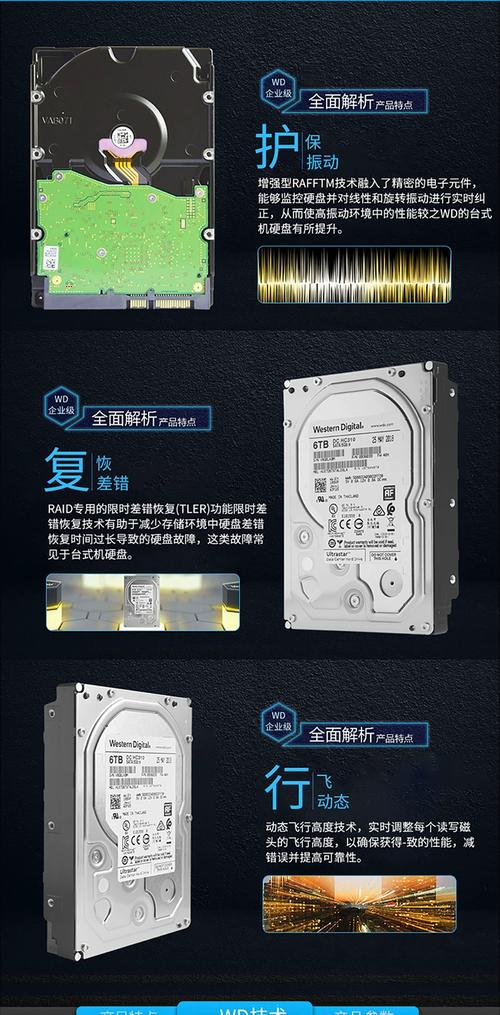 Server storage hard drive close-up view