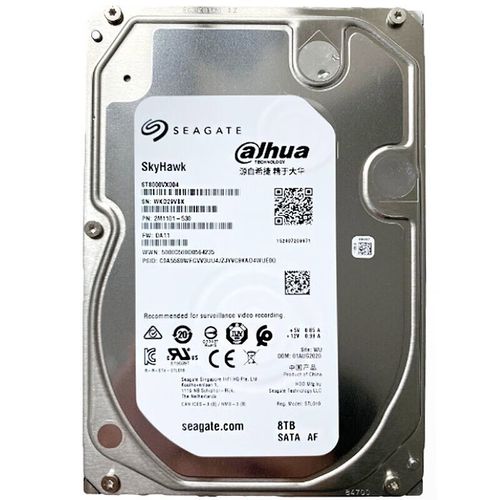 Hard drive technical specifications close-up