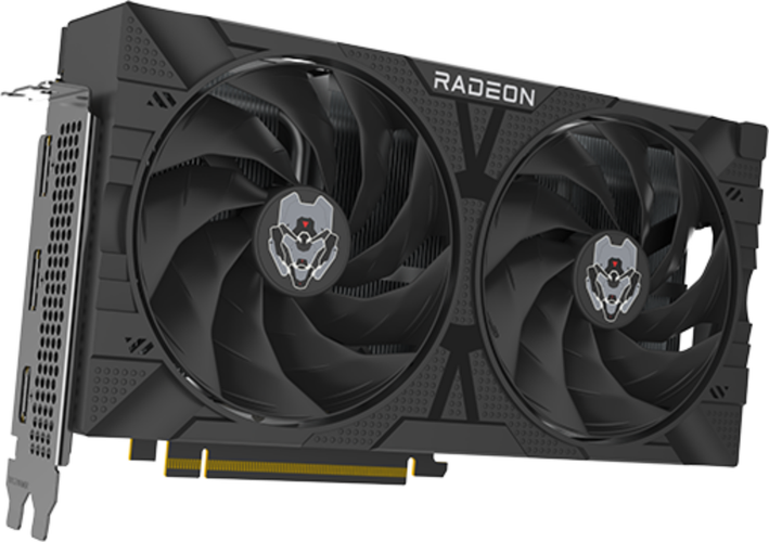 Person choosing between two computer components
