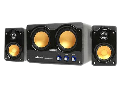 Compact computer speaker setup