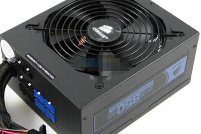 Corsair HX850 黑色模组电源外观