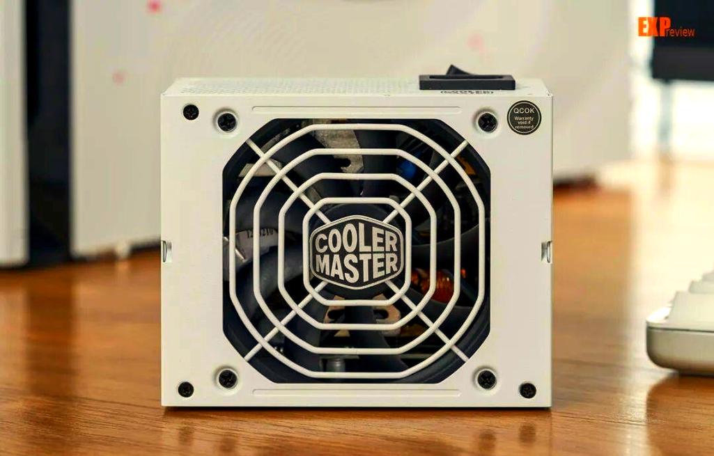 Power supply unit cooling fan close-up