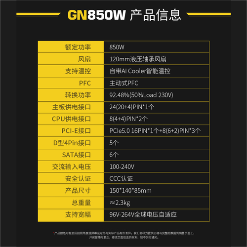 Computer power supply unit showing fan and hardware details