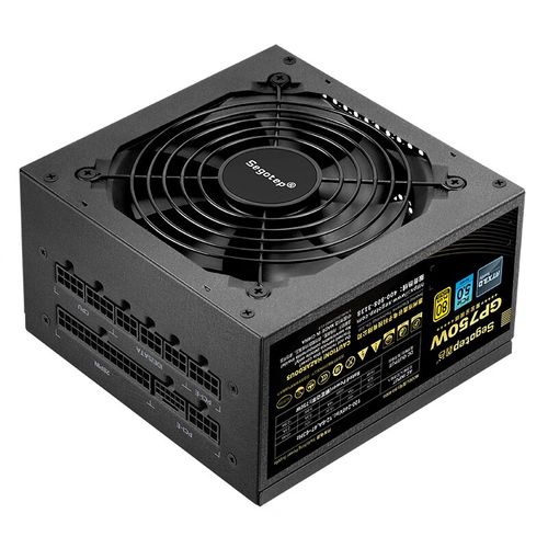 Black PSU with multiple cables and connectors