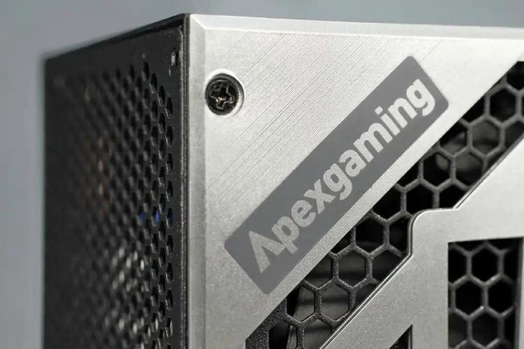 Inside computer case with power components